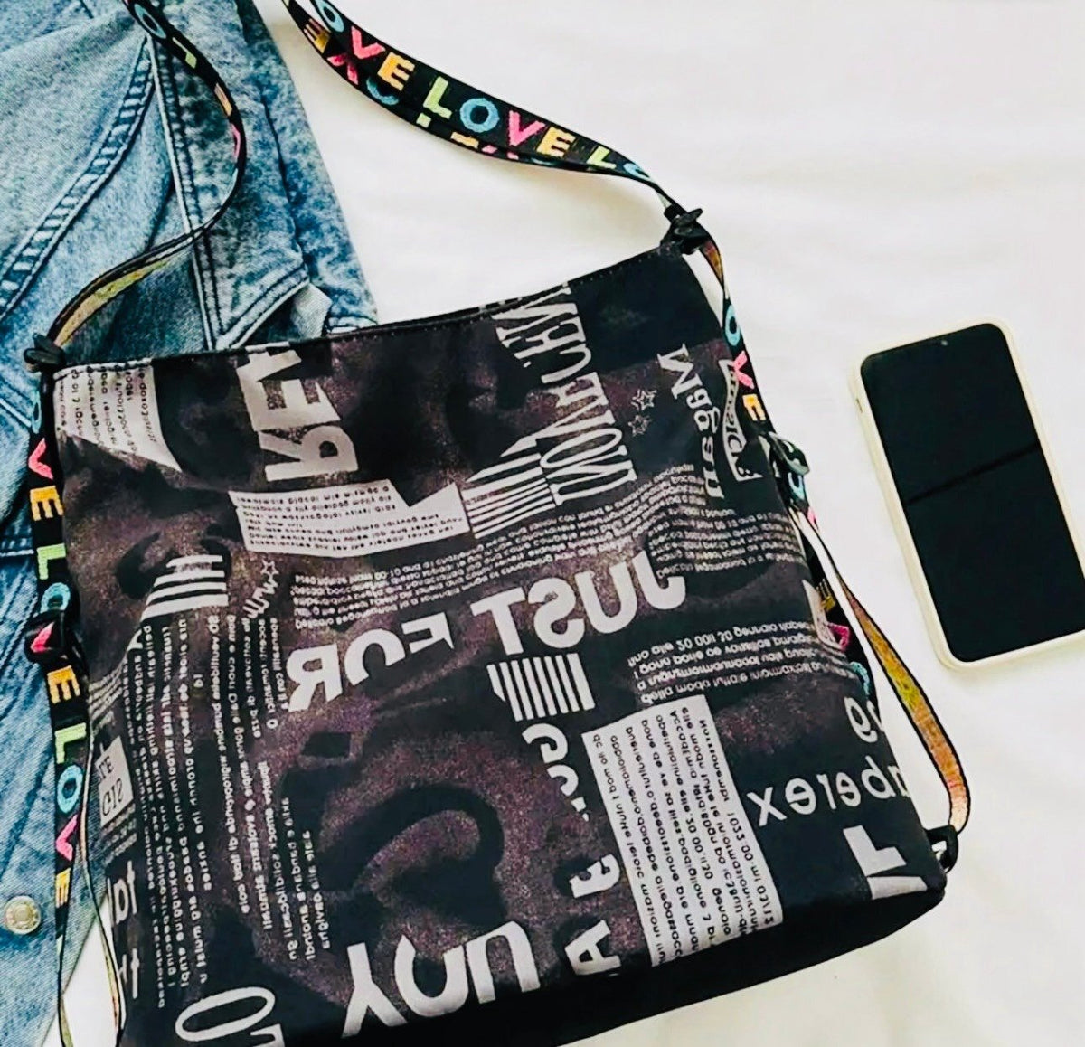 New  -Multifunctional -Vintage Inspired Graphic Design Tote Bag