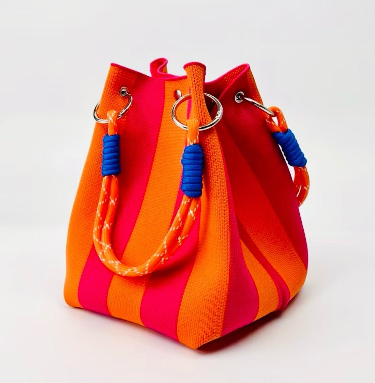 New - Super Cute & Stylish Striped Pattern Design Handbag /Tote - Oranges