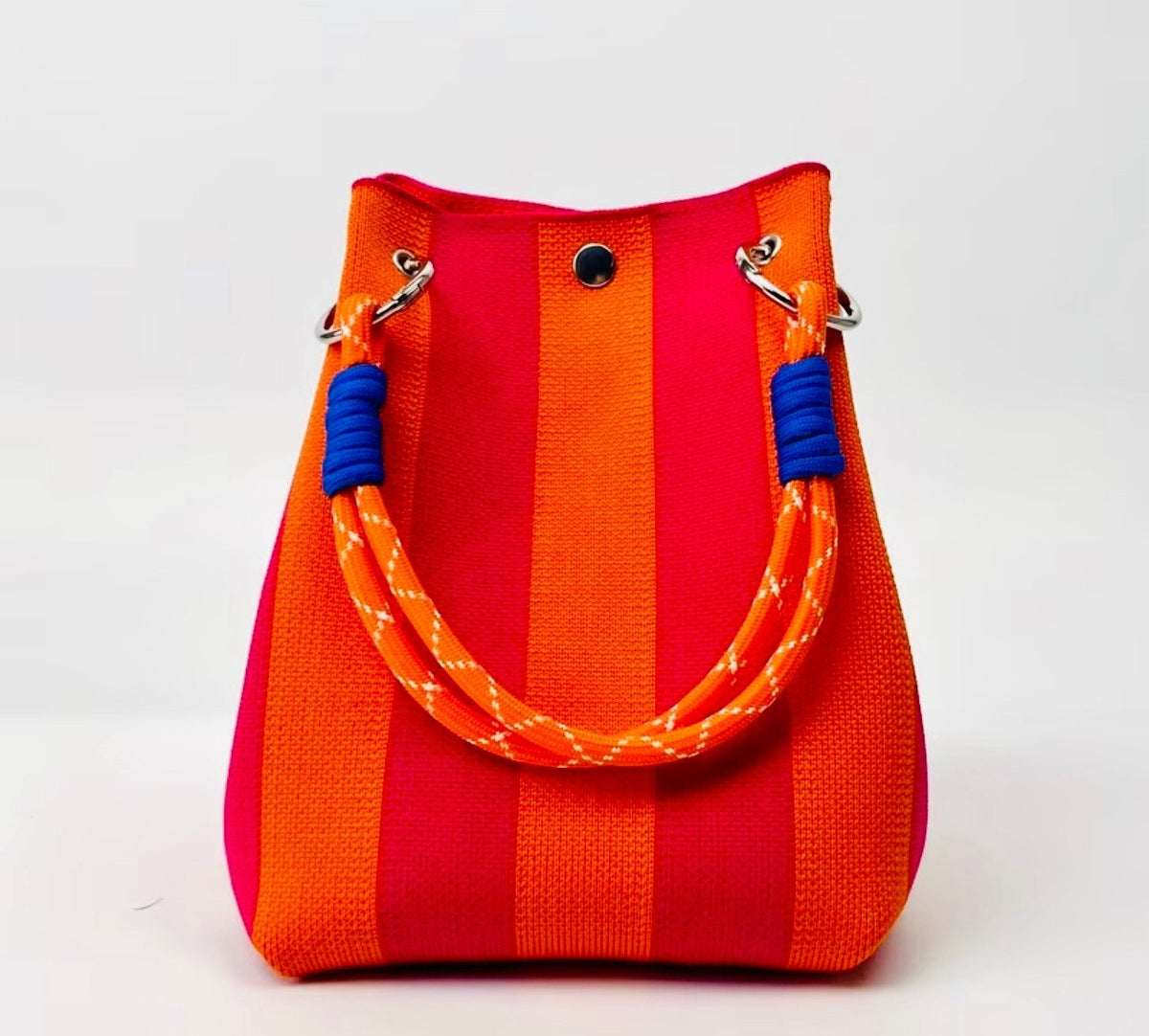 New - Super Cute & Stylish Striped Pattern Design Handbag /Tote - Oranges