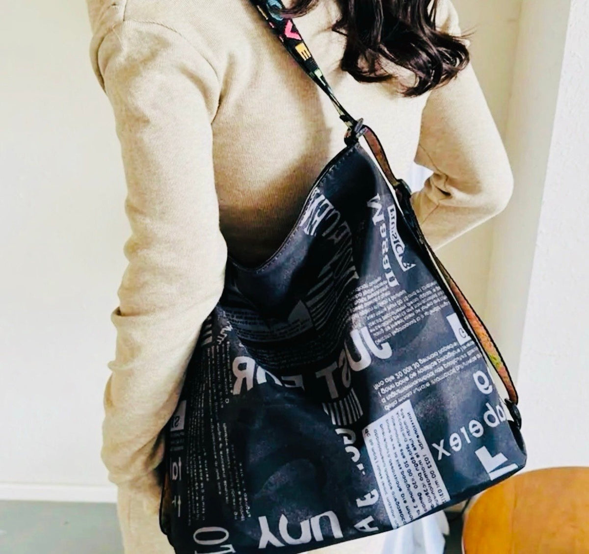New  -Multifunctional -Vintage Inspired Graphic Design Tote Bag