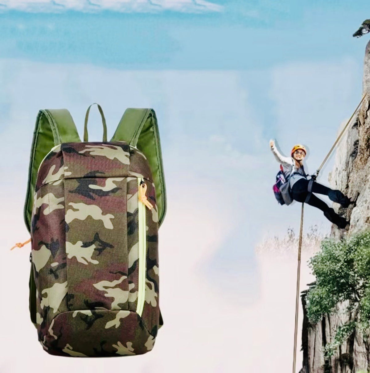New -Sporty -Multifunctional Sling /Chest/Crossbody/Backpack Bag -Camo