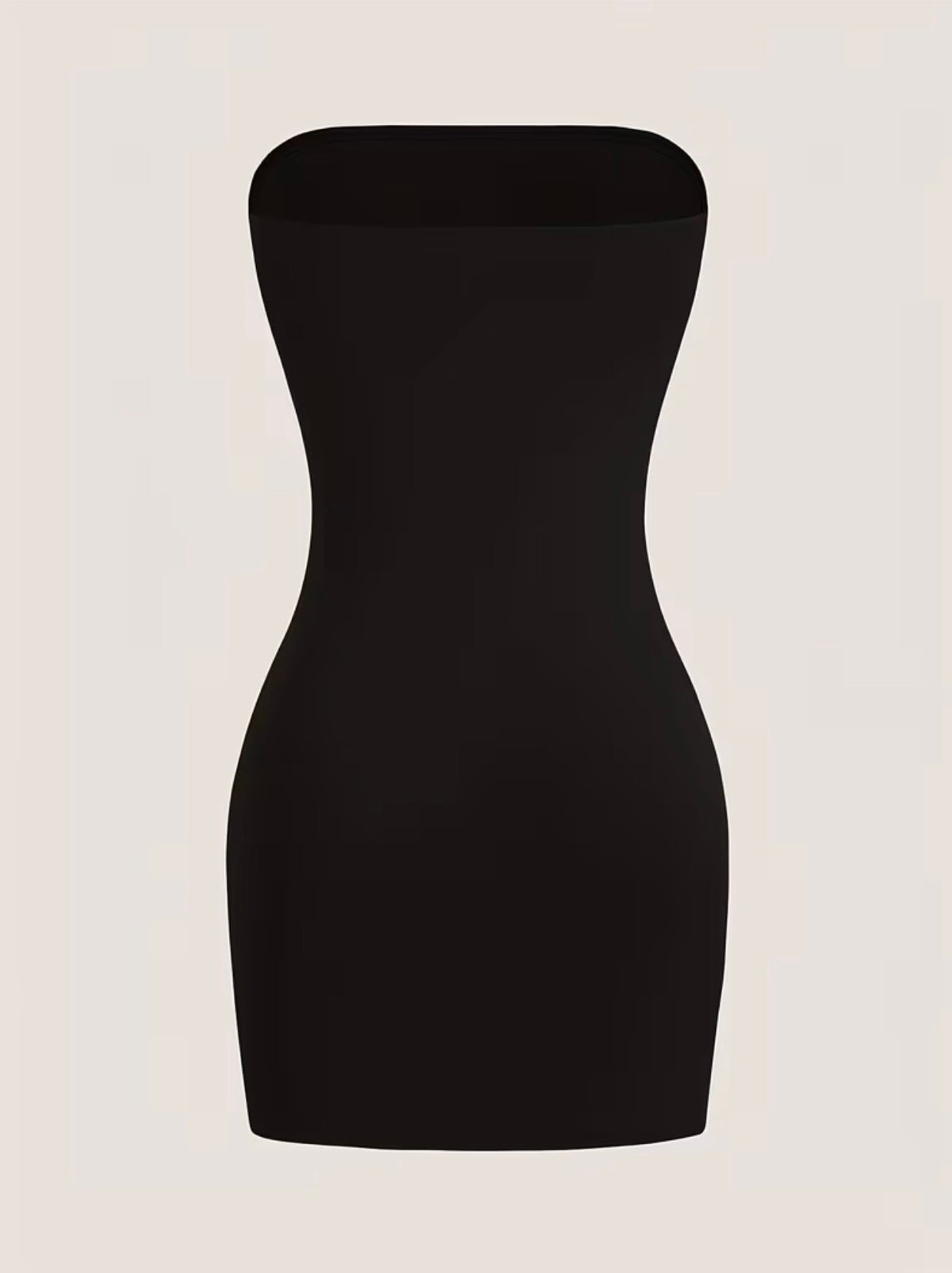 New -Beautiful -Simple & Stylish -Strapless BodyCon Tube Dress -Black -Size M