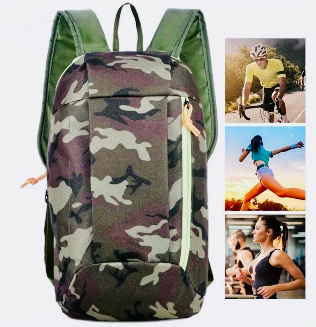 New -Sporty -Multifunctional Sling /Chest/Crossbody/Backpack Bag -Camo